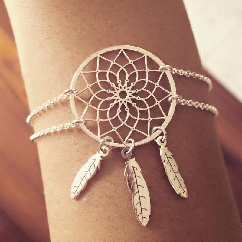 Feather Dream Catcher Bracelet