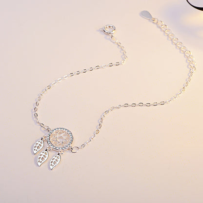 Solid silver Dream catcher bracelet