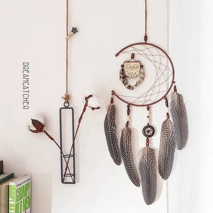 Authentic dreamcatcher owl