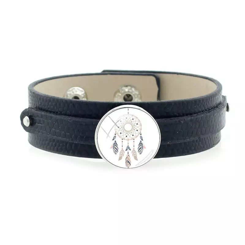 Black dream catcher bracelet