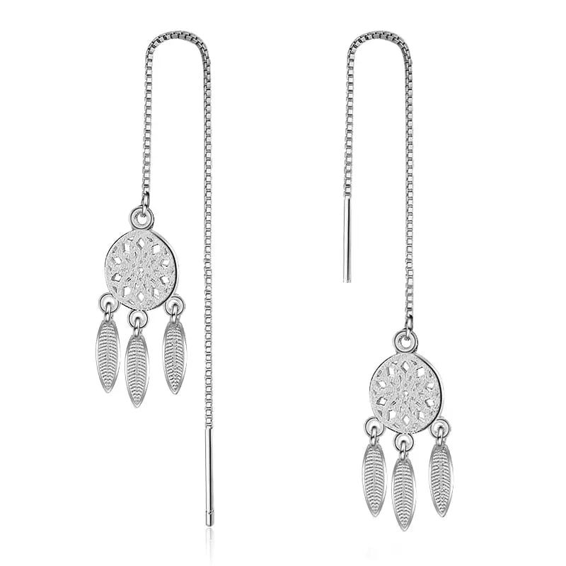 dream catcher drop earrings