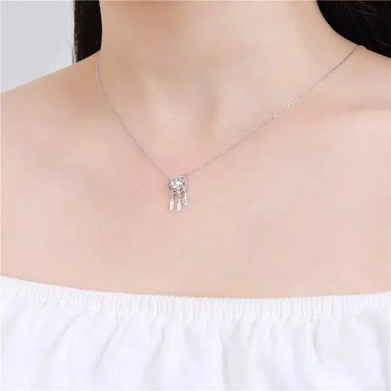 Dream catcher necklace etsy