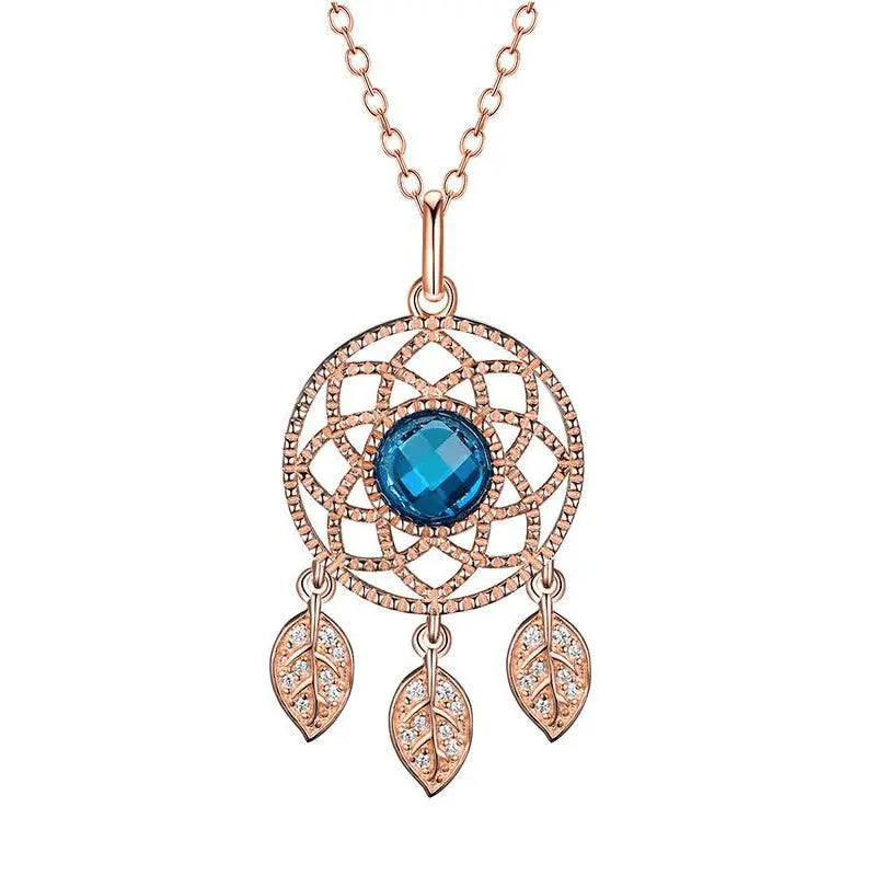 Dream Catcher necklace rose gold