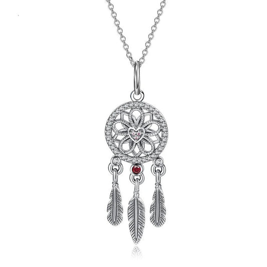 dream catcher necklace rhinestone