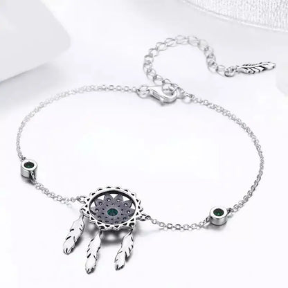 silver bracelet dream catcher