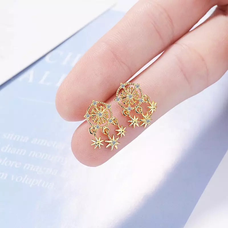 dreamcatchers earrings gold