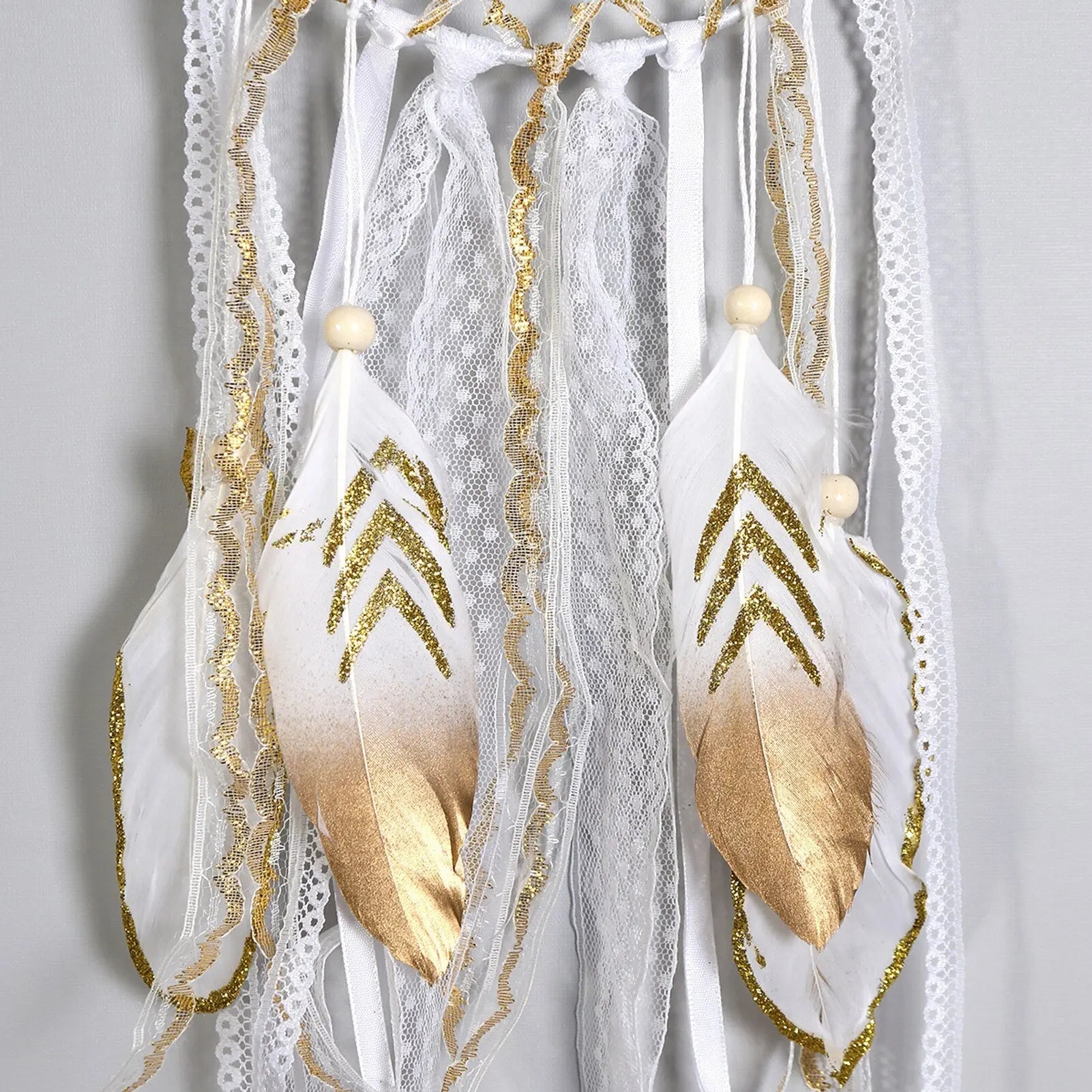 Gold dream catcher
