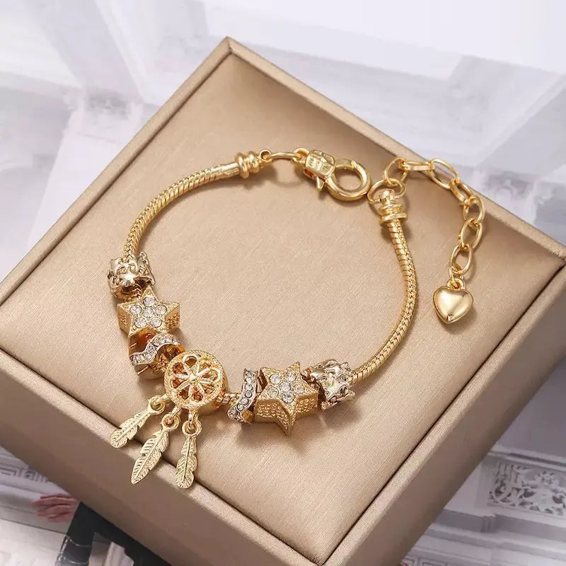 Dream Catcher bracelet gold