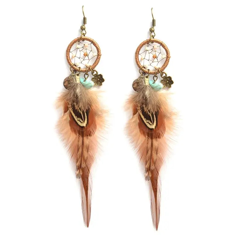 Handmade dream catcher earringss