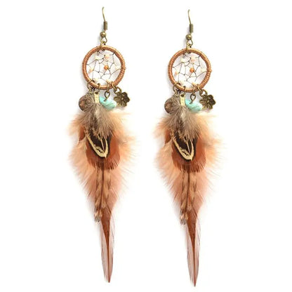 Handmade dream catcher earringss