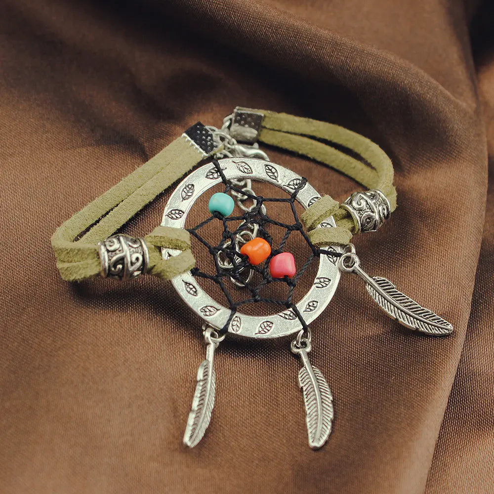 Handmade dreamcatcher bracelet