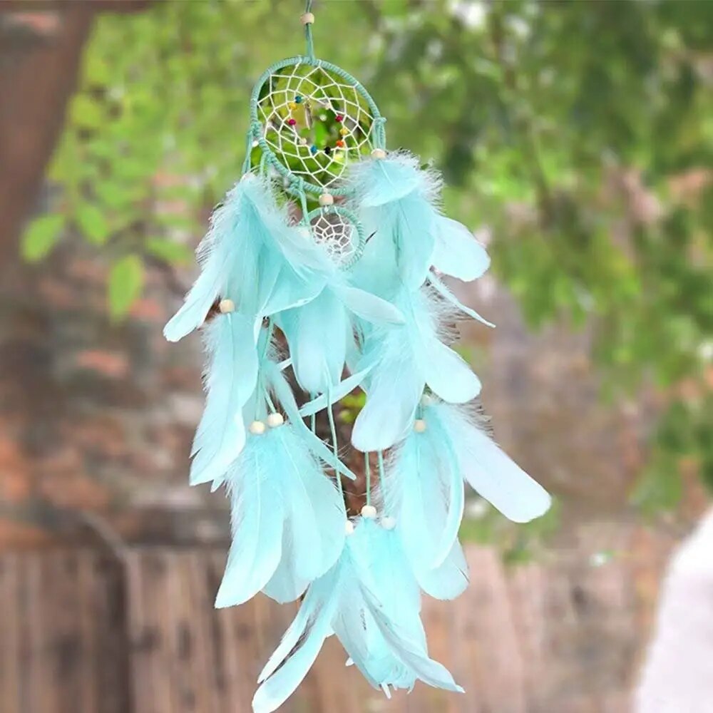 Dream Catchers Kit for Kids Handmade Wall Decoration Catchers for Nursery Baby Room Kids Gift Bedroom Wall Decor With 2M Lights