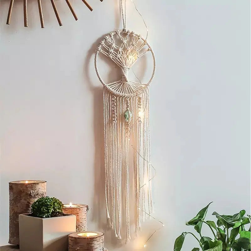 Macrame dream catcher tree of life