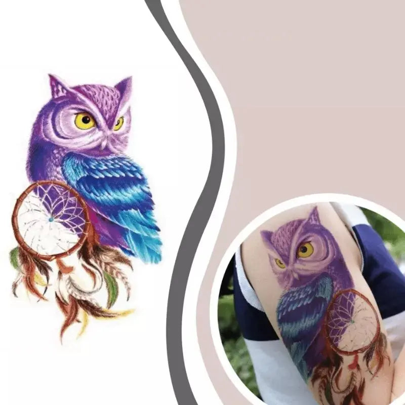 Owl dream catcher tattoo