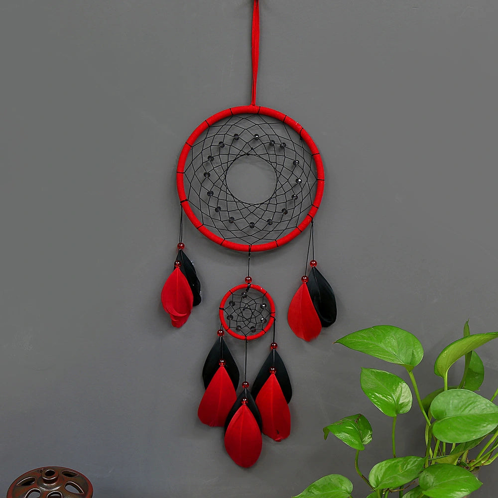 Red black dream catcher