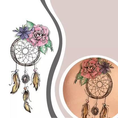 rose dreamcatcher tattoo