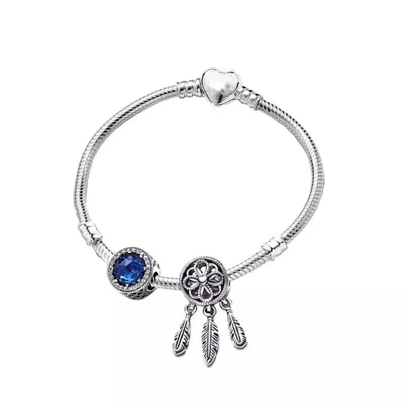 Sterling silver dream catcher bracelet