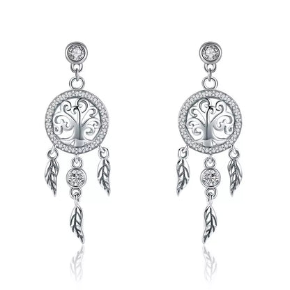 tree of life dream catcher earrings