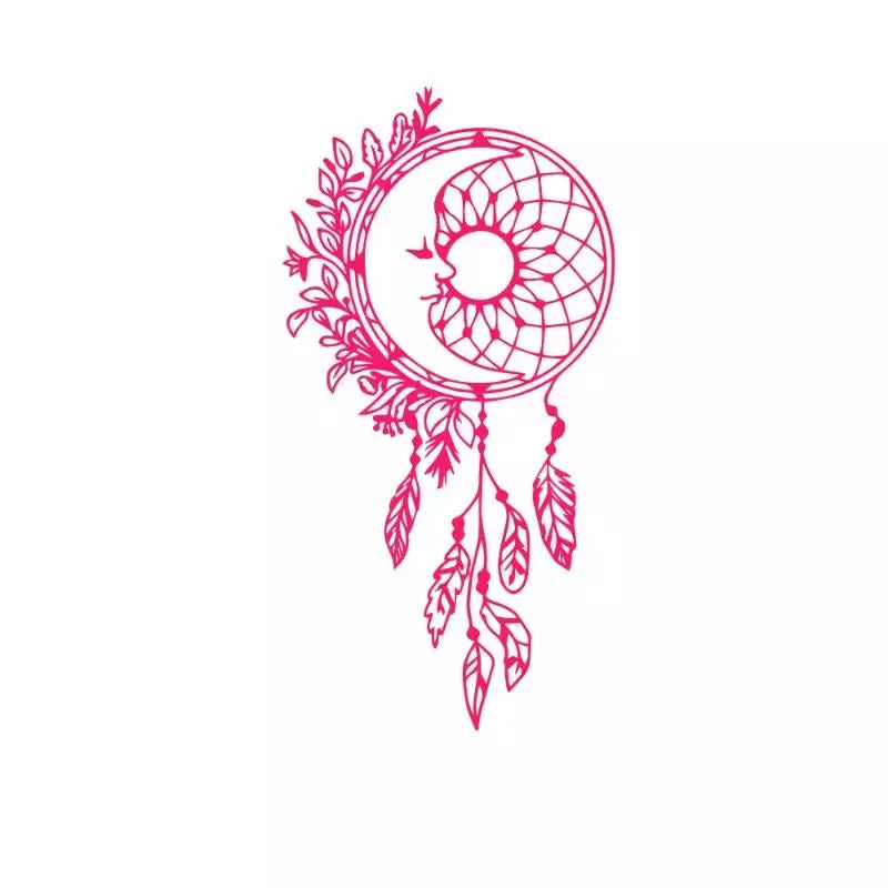 rose dream catcher decal